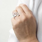 Срібний перстень з фіанітами "Метелики" 112039 от ювелирного магазина Оникс - 3