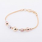 Золотий браслет з фіанітами б02504 от ювелирного магазина Оникс