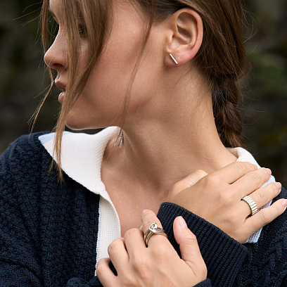 Серебряное кольцо "Patricia" 7228 №20