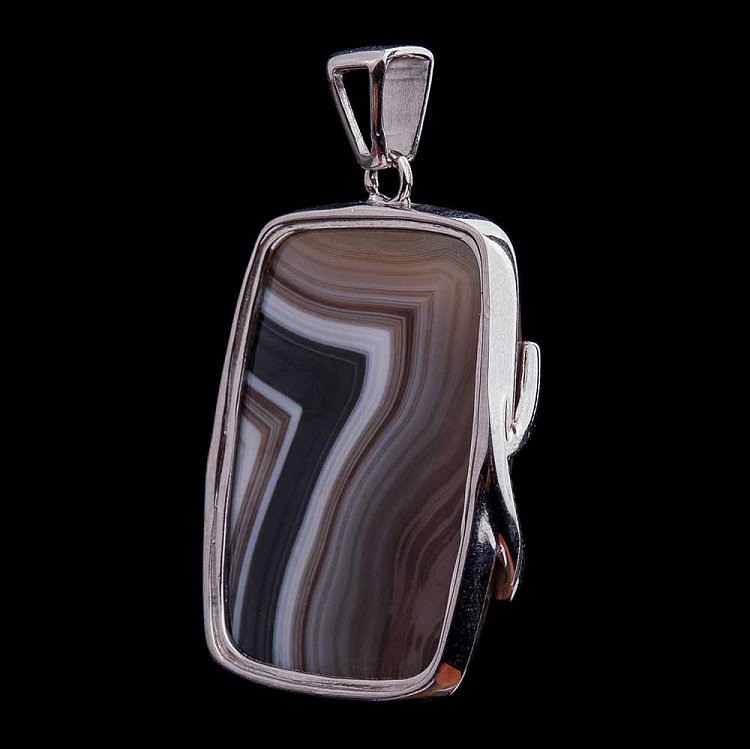 Підвіска з агатом с255п31 - 1 Підвіска з агатом с255п31 від ювелірного магазину Онікс - 1