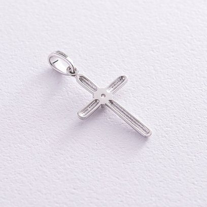 Золотой крестик с бриллиантом пб0247 №3