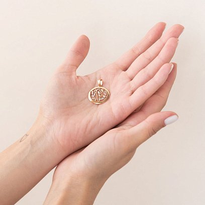 Золотая подвеска "Древо жизни" п03144 №2