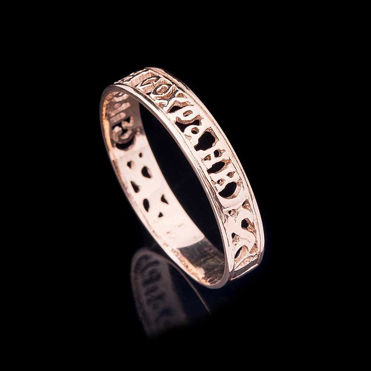 Кольцо "Спаси и сохрани" к00186 от ювелирного магазина Оникс - 3