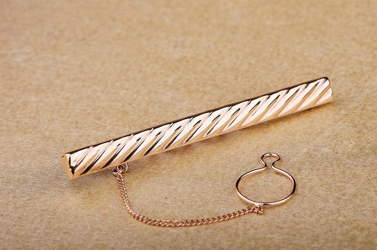 Зажим для галстука с узором заж00007з от ювелирного магазина Оникс - 1