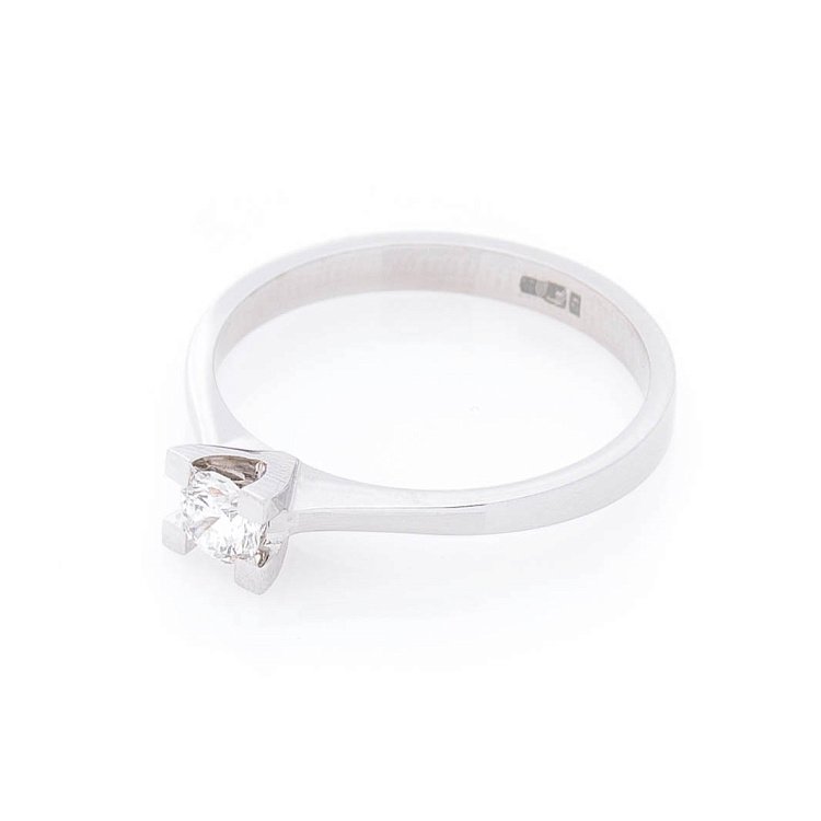 Золотое помолвочное кольцо (бриллиант) кб0135arp от ювелирного магазина Оникс - 1