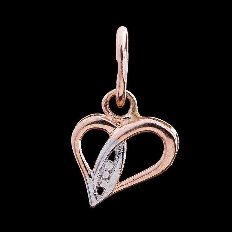 Золотий кулон "Серце" п00991 від ювелірного магазину Онікс