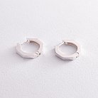 Серебряные серьги - кольца "Аманда" 123224 от ювелирного магазина Оникс - 4