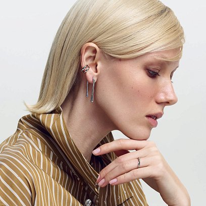 Срібна каблучка "Орбіта" 112778 №8