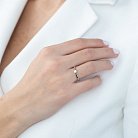 Заручальна каблучка в білому золоті (діамант) кб0270 от ювелирного магазина Оникс - 1