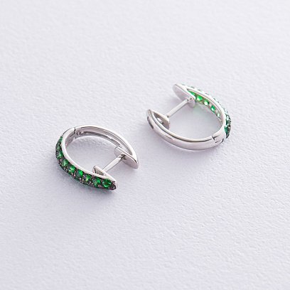 Золоті сережки (демантоїд) сб0254sth №3