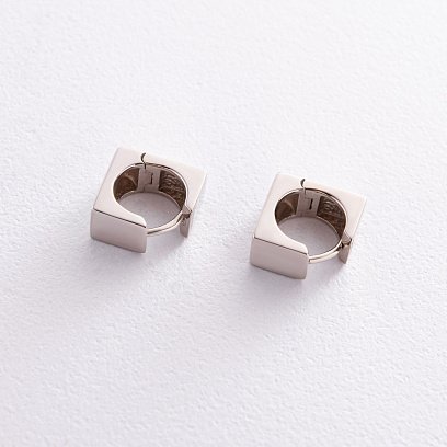 Сережки "Ризик" в білому золоті с06994 №4