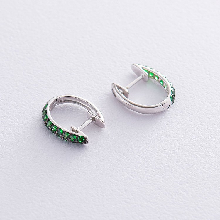 Золоті сережки (демантоїд) сб0254sth від ювелірного магазину Онікс - 2