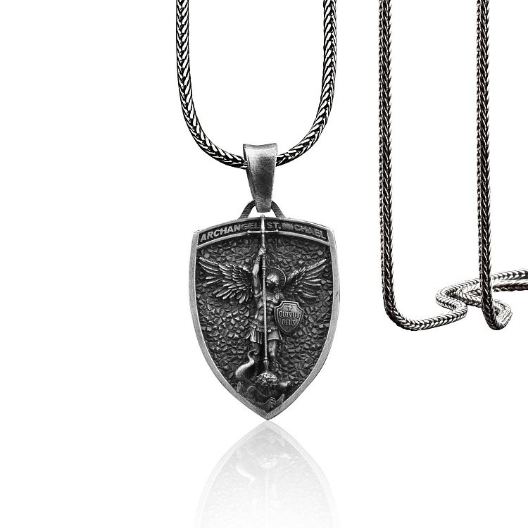 Срібний кулон "Архангел Михаїл" 133185 від ювелірного магазину Онікс - 5