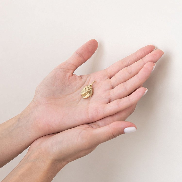 Золотой кулон для фотографии п02974 от ювелирного магазина Оникс - 3