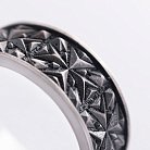 Серебряное текстурное кольцо 7018 от ювелирного магазина Оникс - 9