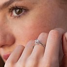 Помолвочное золотое кольцо с бриллиантами кб0312lg от ювелирного магазина Оникс - 1