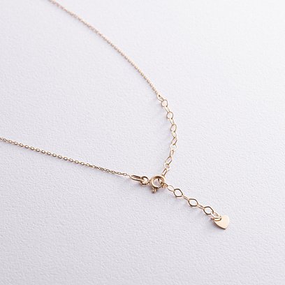 Колье с жемчугом (желтое золото) кол02397 №5