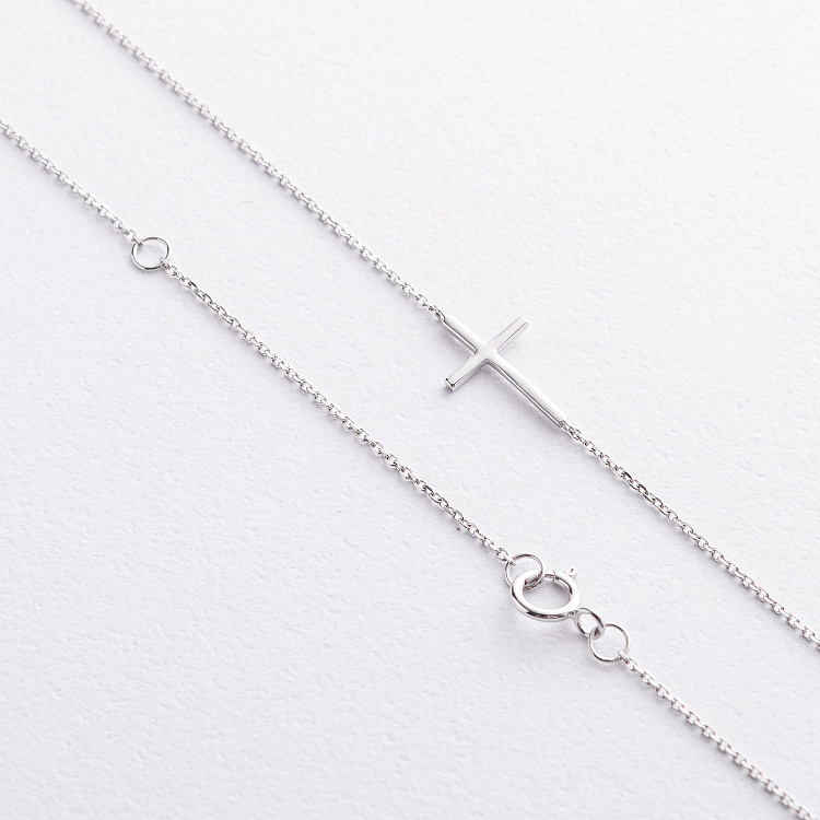 Золоте кольє "Хрестик" з діамантами колб0187va від ювелірного магазину Онікс - 2