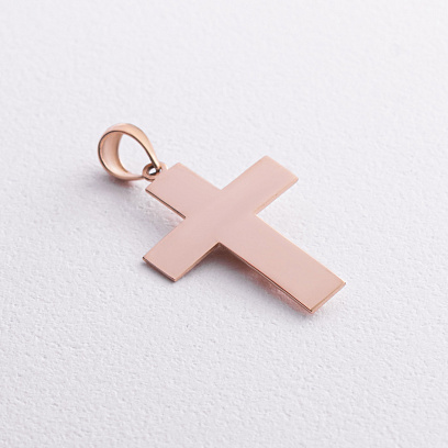 Золотой крестик "Распятие" п04099 №2