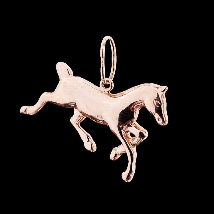 Золотий кулон "Конячка" п00297 від ювелірного магазину Онікс