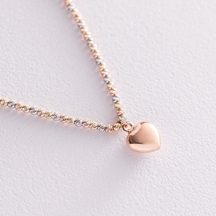 Золоте кольє "Сердечко" кол01809 від ювелірного магазину Онікс - 2