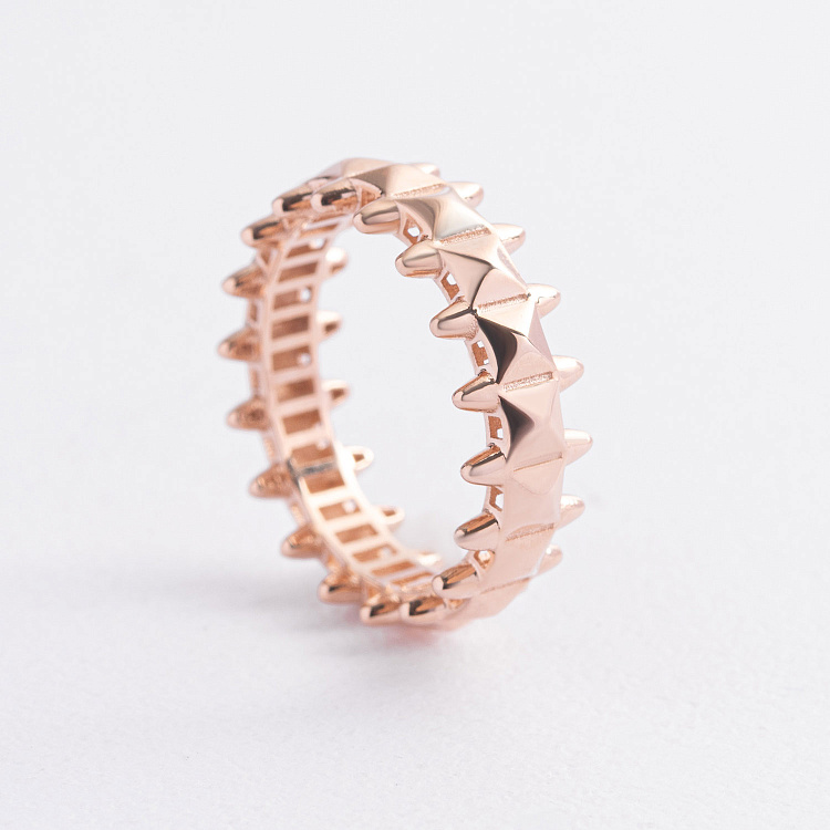 Каблучка в червоному золоті к08379 від ювелірного магазину Онікс