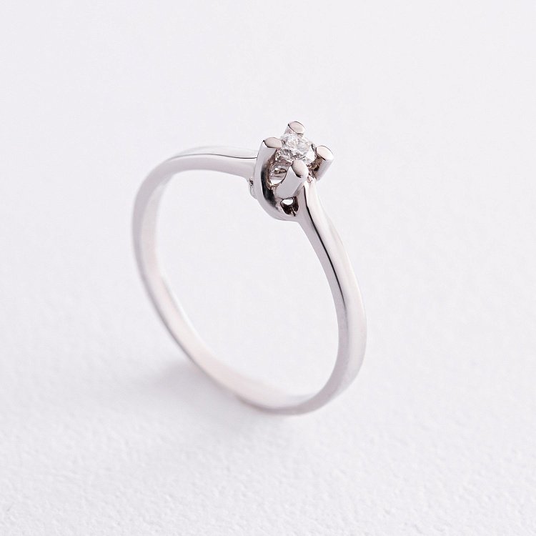 Заручальна золота каблучка з діамантом 22481521 від ювелірного магазину Онікс