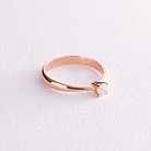 Помолвочное золотое кольцо с бриллиантом 218662421 от ювелирного магазина Оникс - 4