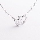 Золотое колье "Сердечки" с бриллиантам колб0184va от ювелирного магазина Оникс - 1