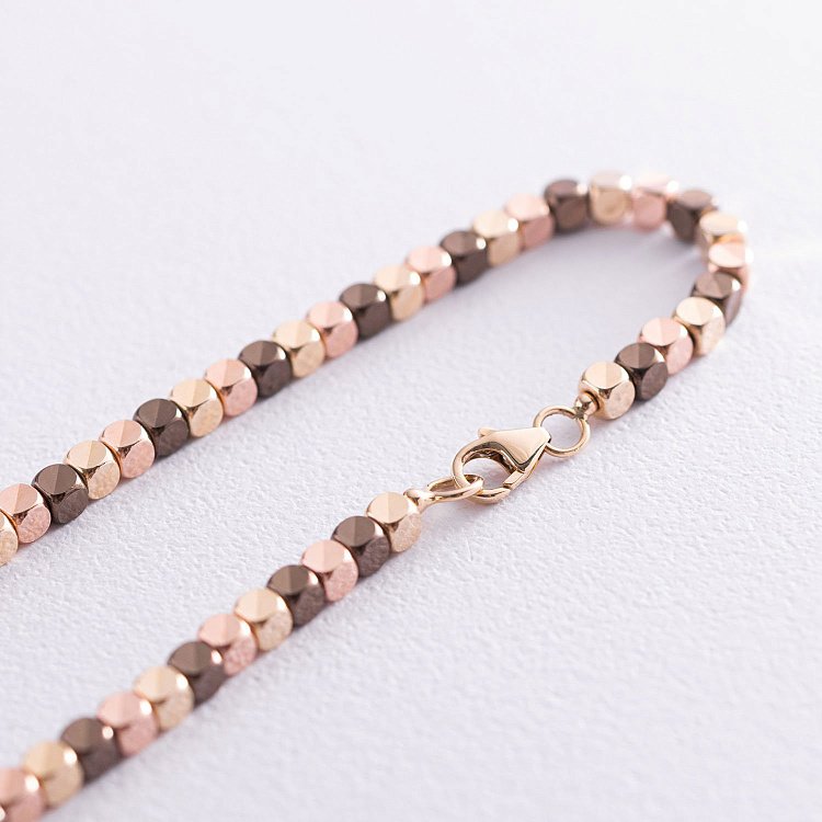 Золоте кольє "Кубик﻿и" кол01531 від ювелірного магазину Онікс - 3