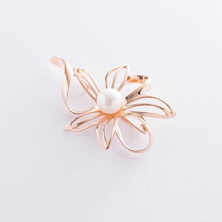 Брошка "Квітка" (перли) зак00099 від ювелірного магазину Онікс