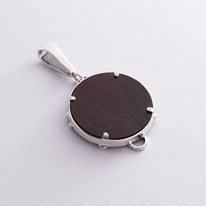 Срібний кулон "Вовки Роду" з деревом 088 №9