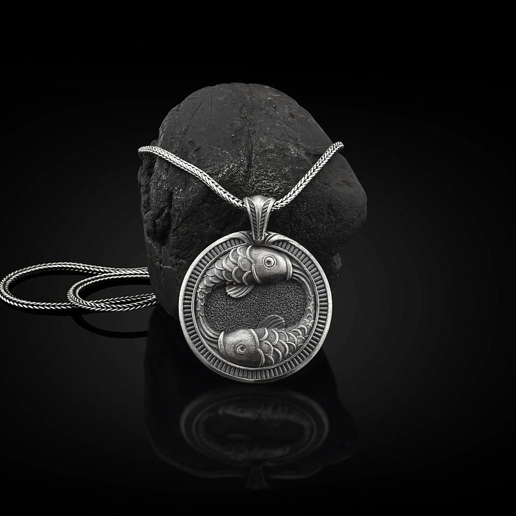 Срібний кулон "Знак зодіаку Риби" 133200риби від ювелірного магазину Онікс