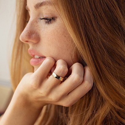 Кольцо "Valerie" в желтом золоте к07583 №4