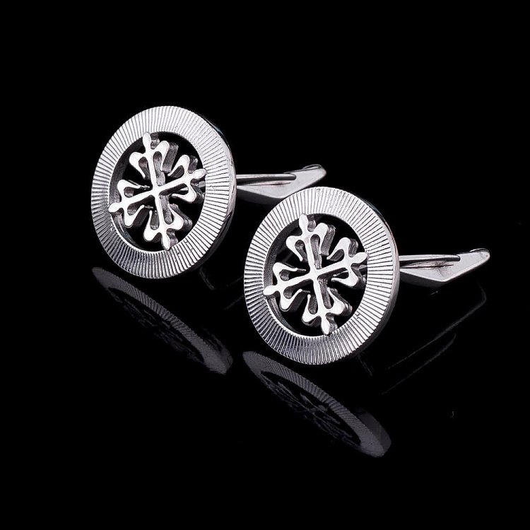 Запонки з білого золота зап00027 від ювелірного магазину Онікс