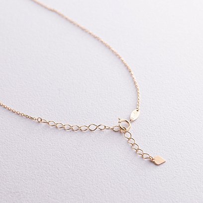 Колье - цепочка в желтом золоте кол02382 №7