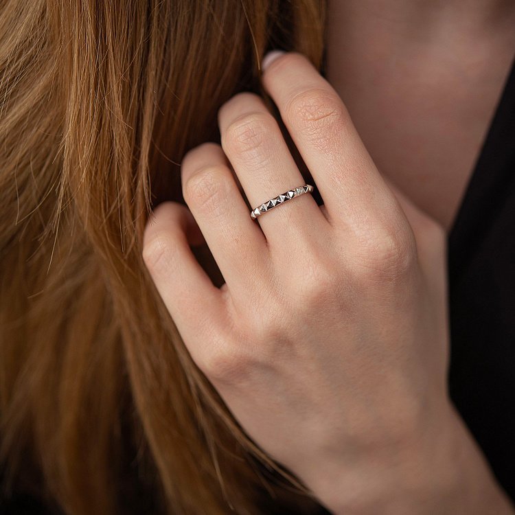 Каблучка "Mona" у білому золоті к07433 від ювелірного магазину Онікс - 4