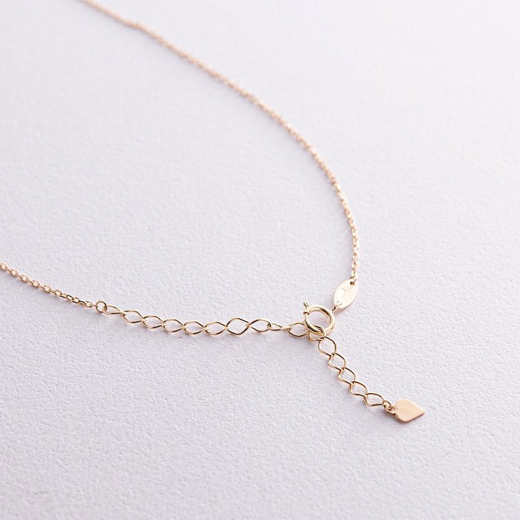 Колье - цепочка в желтом золоте кол02382 от ювелирного магазина Оникс - 7