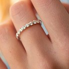 Золотое кольцо с дорожкой камней (бриллианты) кб0453ca от ювелирного магазина Оникс - 1