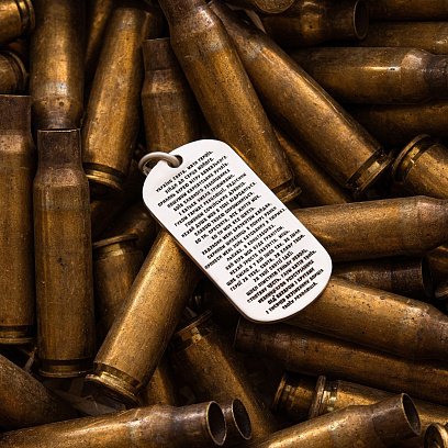 Срібний кулон "Український козак. Молитва українського націоналіста" (можливе індивідуальне гравіювання) 133214 №5