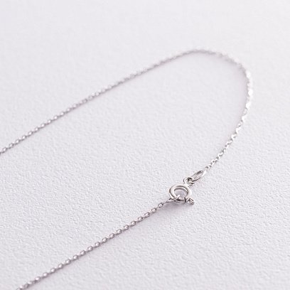 Кольє "Сердечка" в білому золоті (фіаніт) кол01826 №4