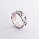 Серебряное кольцо "Косичка" 112707 от ювелирного магазина Оникс - 13