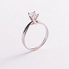 Золотое помолвочное кольцо (фианит) к02955 от ювелирного магазина Оникс