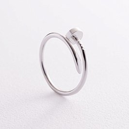 Каблучка "Цвях" в сріблі 112699