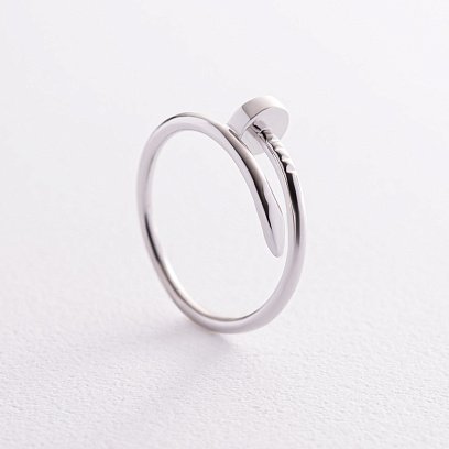 Каблучка "Цвях" в сріблі 112699