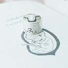 Серебряное кольцо "Мама - почерком Вашего ребенка" 112143мамад от ювелирного магазина Оникс - 2