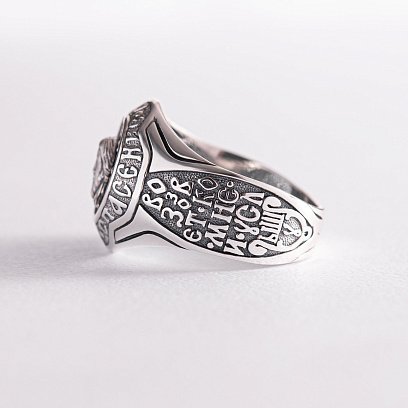 Серебряная мужская печатка (чернение) 112130 №8