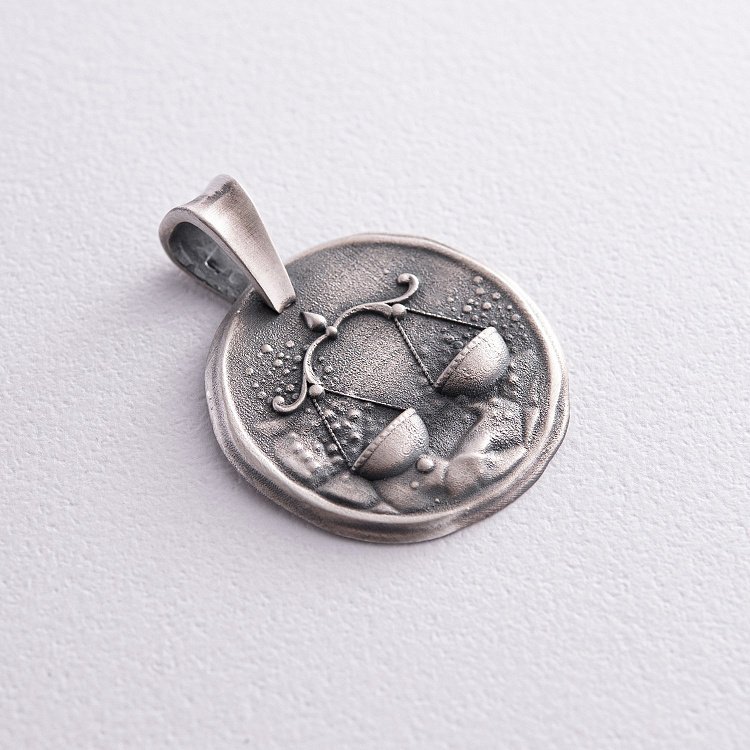 Срібний кулон "Знак зодіаку Терези" 133221терези від ювелірного магазину Онікс - 10