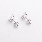 Серебряные серьги - пусеты с фианитами 2681/1р-CZ от ювелирного магазина Оникс - 2