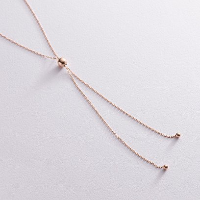 Колье "Галстук" в красном золоте кол01945 №2